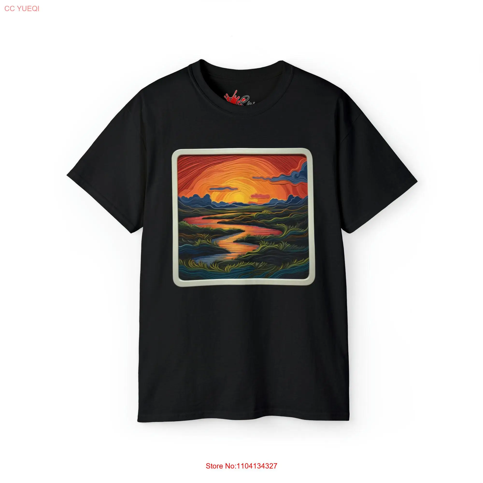 Surreal Window to Clay Nature Landscape T Shirt long or short sleeves