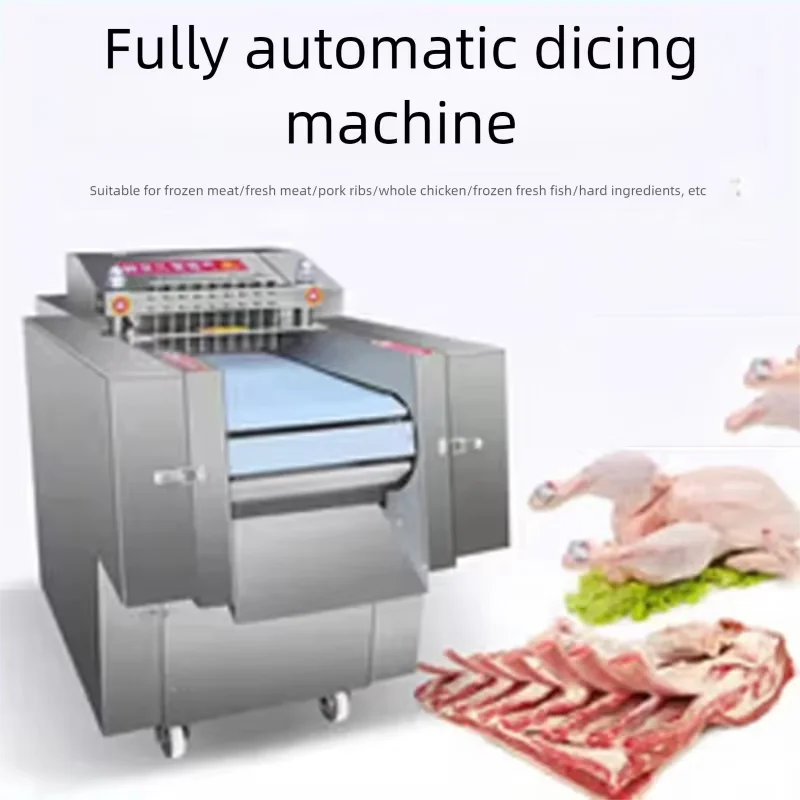 Meat Processing Machine Goat Large Ribs Cutting Machine Pork Cutter   Meat Poultry with Bones Chop Rib Cube Cutter