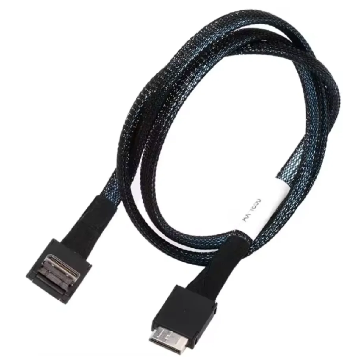JavicTech  PCIe PCI-Express SFF-8611 4i 42P Straight To OcuLink SFF-8611 4I 90 Degree for SSD Data Active Cable