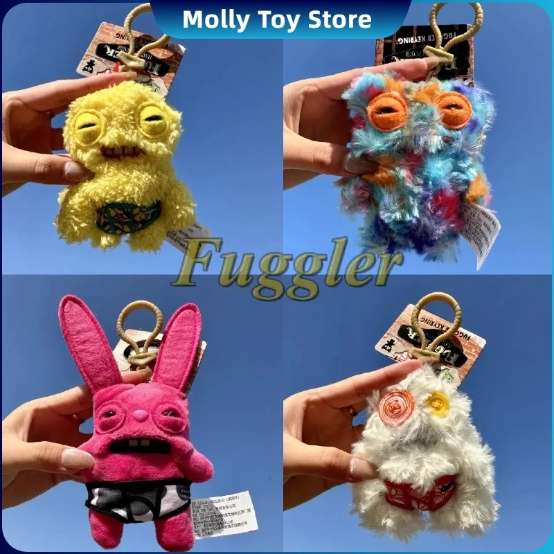 Original Fuggler Funny Ugly Monster Fugg Mr Needles Greedy Grinner Shameless Goof Cute Plush Keychain Collectible Pendant