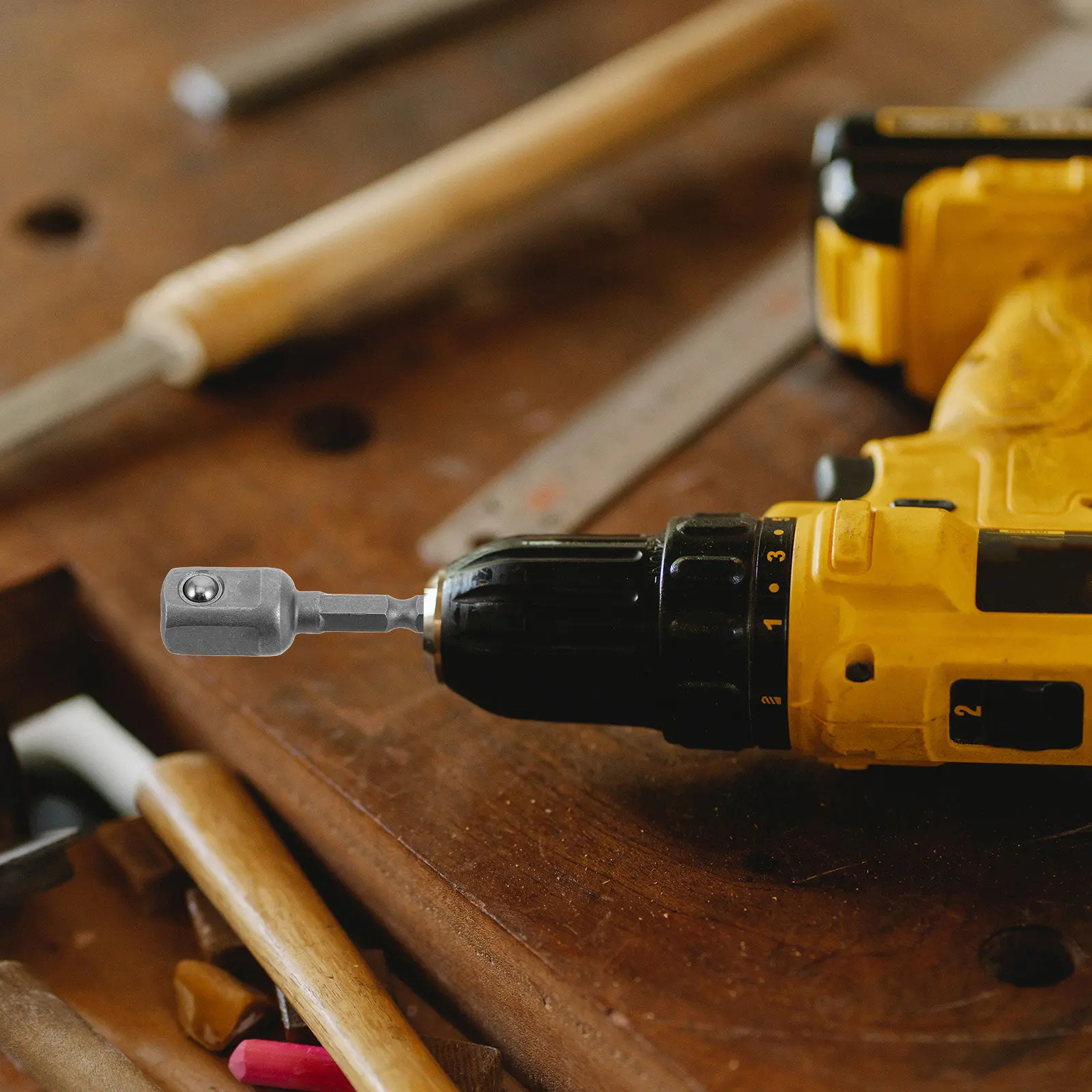 

10Pcs Shank to Square Socket Adapter Impact Drill Adapter Set for Power Drill Nut Bit Extensions Adaptor Converter