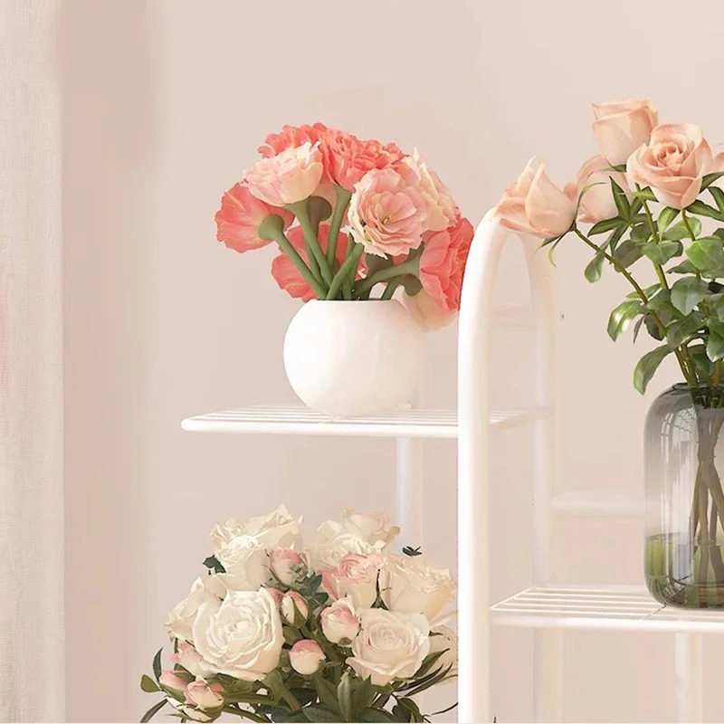 رف الزهور رفوف النباتات المعدنية شرفة غرفة المعيشة الطابق متعدد الطبقات رفوف النباتات اناء للزهور حديقة الأثاث Plantenrek FYPS