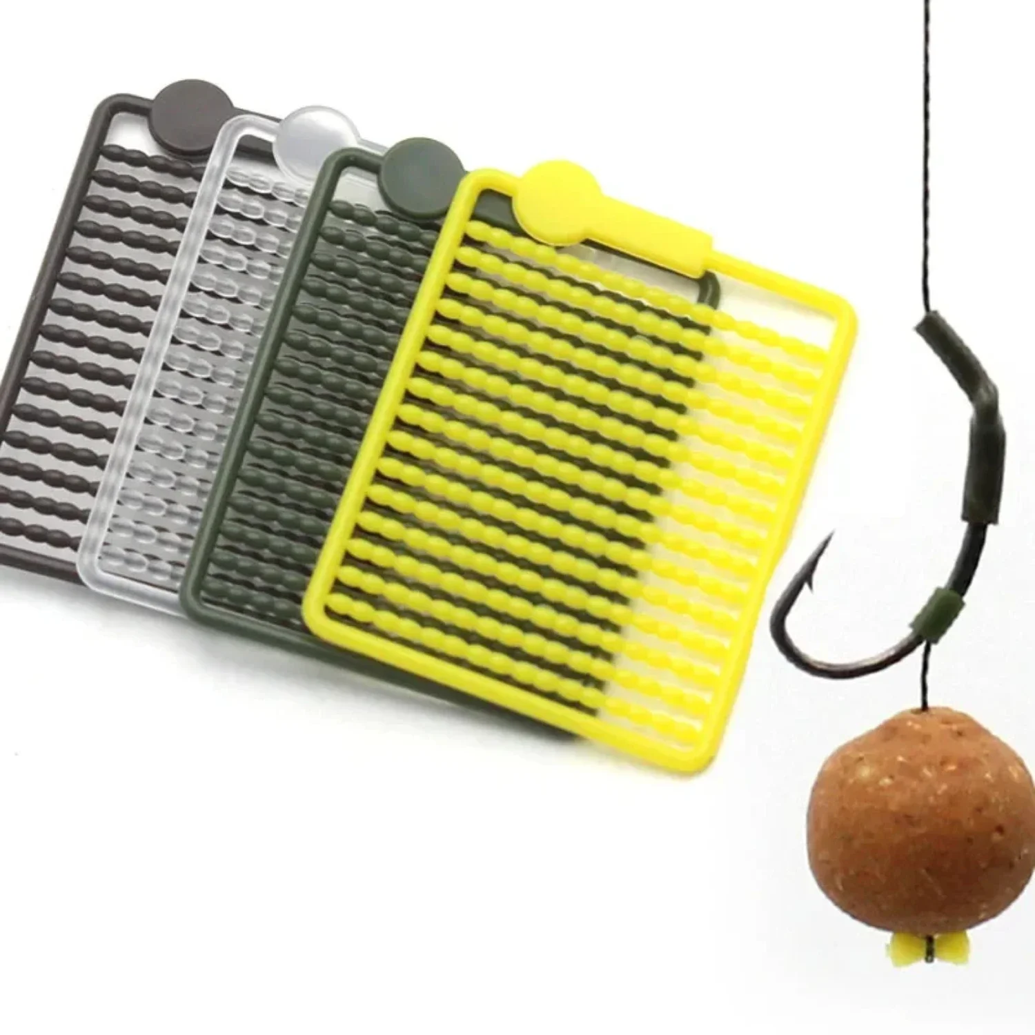 10 cards Carp Baits Fishing Accessories Boilies Bait Stopper   Boilies Lure rig Stopped Dumbbell Carp Fishing Tackle