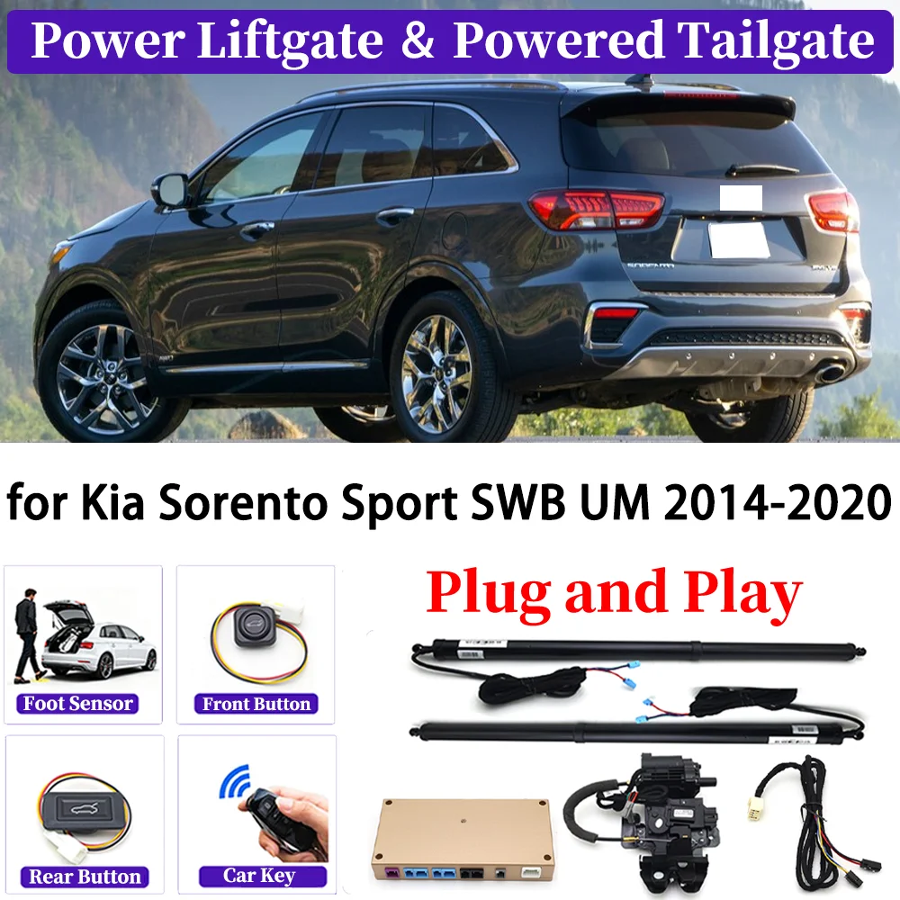 

ZJCGO for Kia Sorento Sport SWB UM 2014-2020 OEM Upgrade Car Automatic Power Liftgate Kit Smart Auto Electric Tailgate System