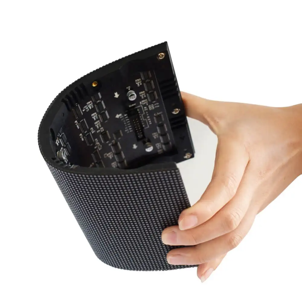 LED  P5  Display Screen Flexible Soft  Module Curved  Advertising Display  Indoor P1.667 P1.86 P1.875 P2 P2.5 P3 P4 P5