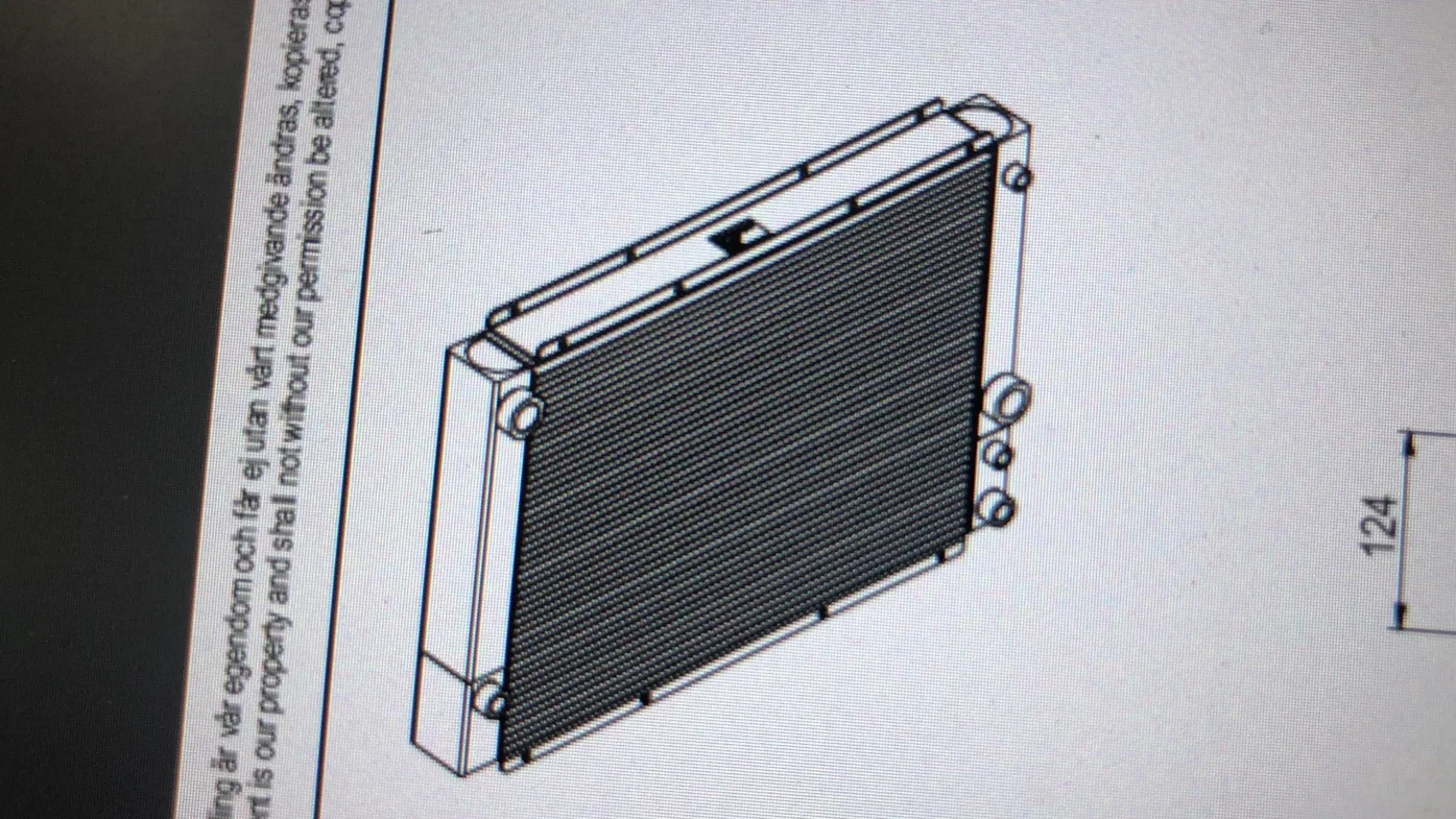 60342448 Special Panel for Evaporator Cooler oil cooler  505414041011 for SANY reacher stacker