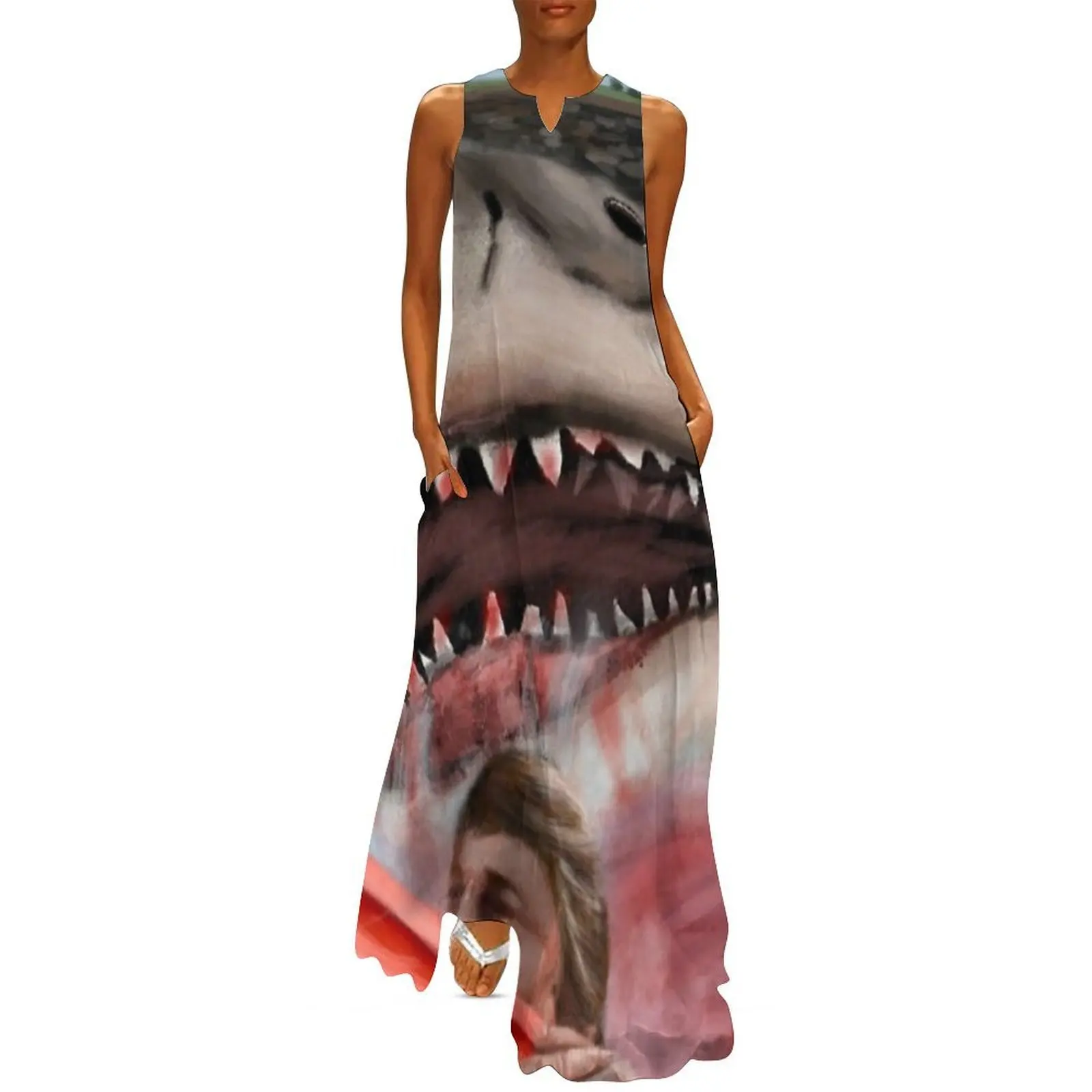 

Shark Attack (Jaws) Long Dress Party dresses womens clothing women's clothing korea stylish