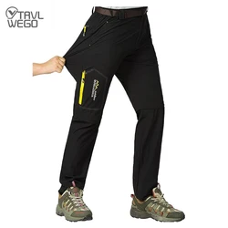 TRVLWEGO Spring Hiking Tactical Pants Men Waterproof Detachable Fishing Wear Climbing Clothes Quick Dry Anti-UV Trousers