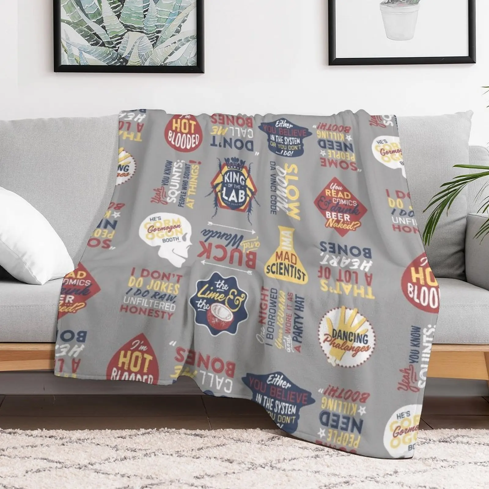 BONES - TV SHOW - COLOR COLLAGE Throw Blanket Comforter Blankets For Sofas blankets ands Sleeping Bag Blankets