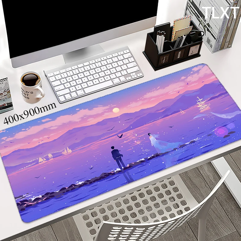 

1000x500 Illustration Art Mousepad Large Masuepad Deskpad Desk Mat Home Office Accessories Table Carpet Big Mouse Pad Slipmat