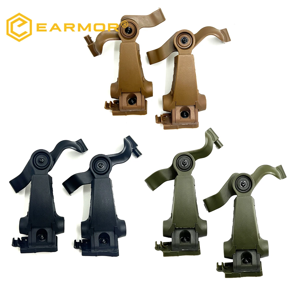 Orejeras electrónicas EARMOR M32SE con rail ARC para casco táctico