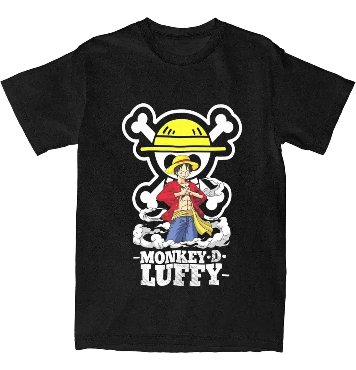 2026 Summer One Piece Retro Cosplay T-shirt Men's Oversize Casual Cotton Printed Short-sleeved Unisex Children's Sports Shirt