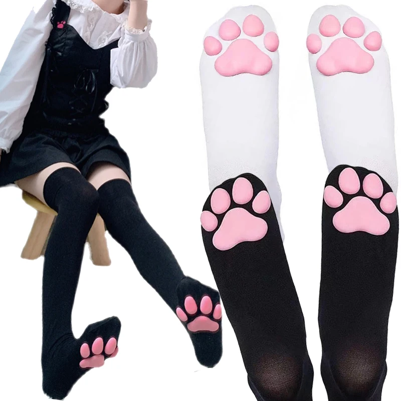 

Cat Paw Stockings 3D Three-dimensional Cat Meat Pad Pantyhose Cos Animation Anime Knee Socks Cute Girl Lolita Sexy Stockings