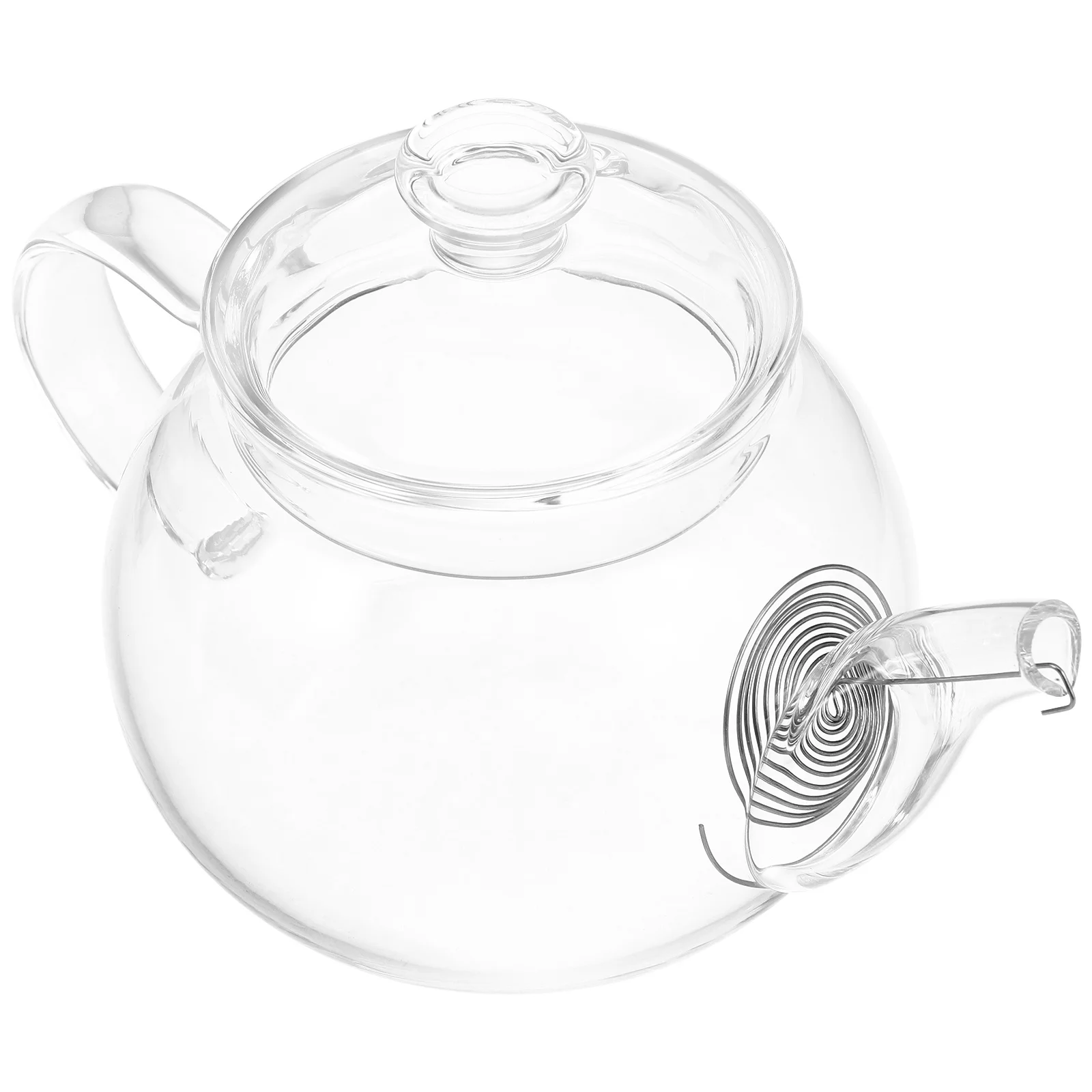 

Clear Thickened Glass Teapot Borosilicate Removable Infuser Easy Draining Loose Leaf Tea Kettle Stovetop Safe Tea Infuser Teapot