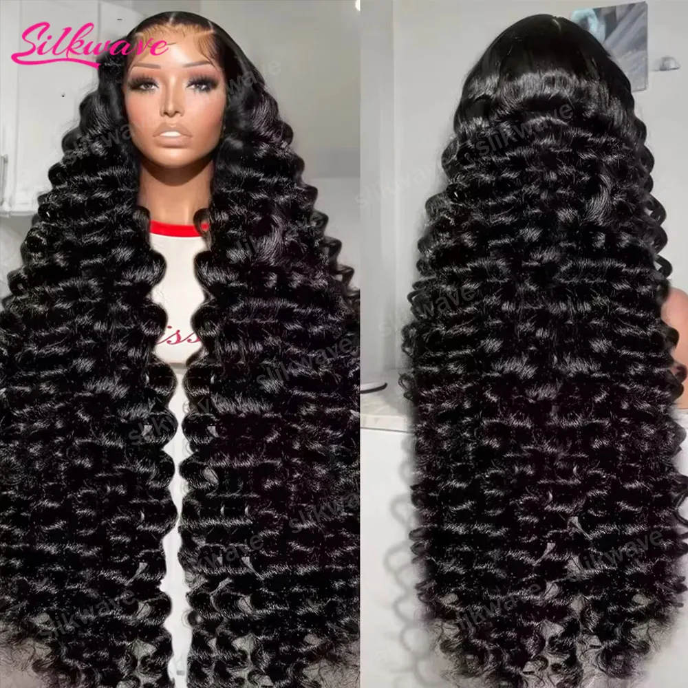 

Парик из натуральных волос с эффектом свободных волн, плотность 200%, HD 13x6, парик из натуральных волос с кружевной передней частью, 40 дюймов, 13x4, глубокая волна, бразильский парик с кружевной передней частью