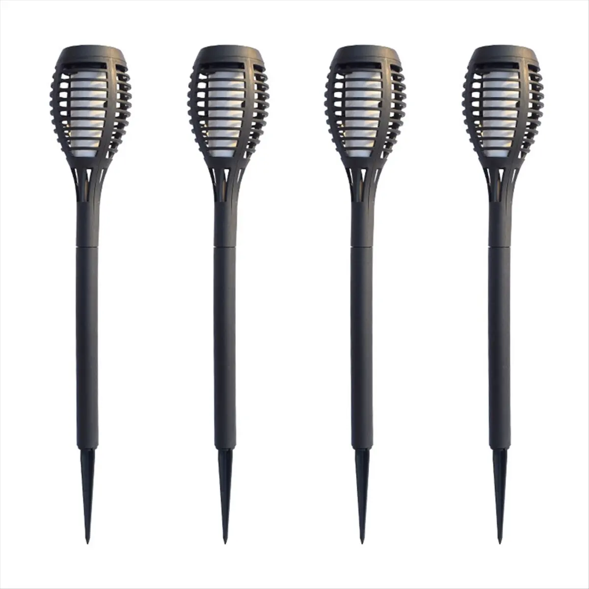 

4 шт. солнечные фонари для садового декора, 12 светодиодных солнечных фонарей для наружного водонепроницаемого солнечного фонаря, пламенный фонарь, солнечный свет