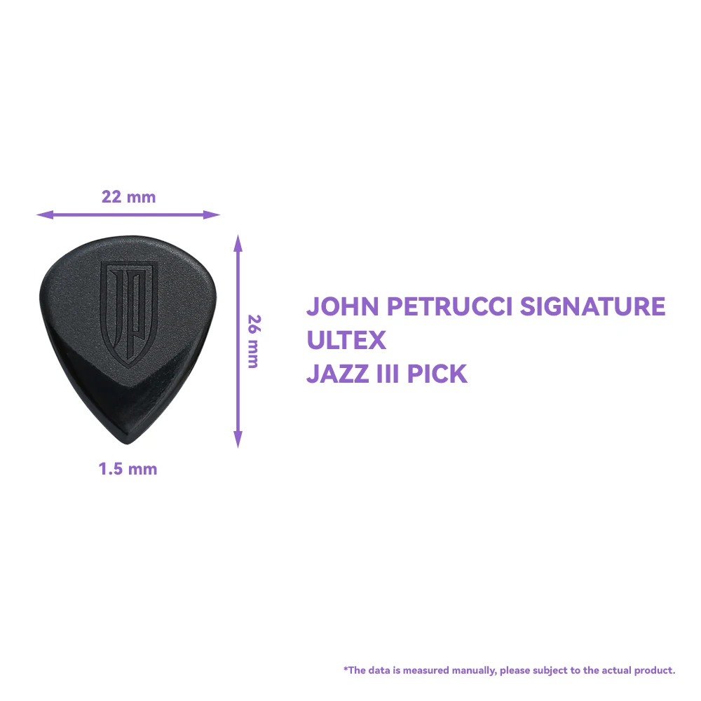 Dunlop Original John Petrucci Signature Jazz III Picks 1.5mm Ultex 6pcs 427PJP Electric Guitar Plectrum Accessories