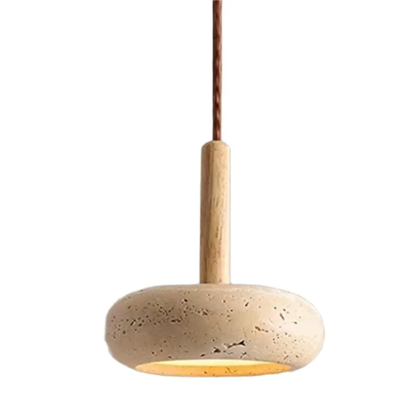 

B84B-LED Droplight For Home And Commercial Use Yellow Stone Circular Pendant Lamps Restaurant Room For Home Decoration