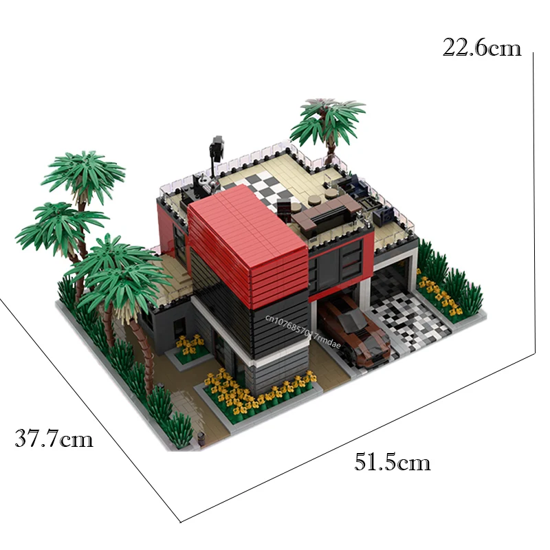 4119PCS Cityร้อนขายStreet View Moc Modular Modern Custom HouseอาคารDIYสร้างสรรค์ไอเดียChildrenToyของขวัญวันเกิดบล็อก