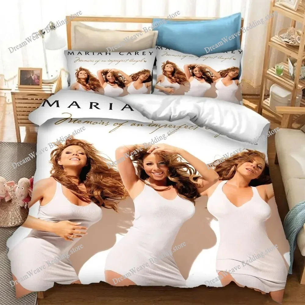 

Duvet Cover Singer M-Mariah Carey Pillowcase Bedding Set Adult Boys Girls Bedroom Decoration Adult Gift Single Double Large Size