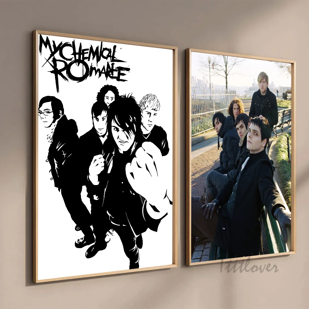 Vintage My Chemical Romance Band Classic Poster Stickers Art Wall Murals Decor Game Room Decor Gifts HD Painting