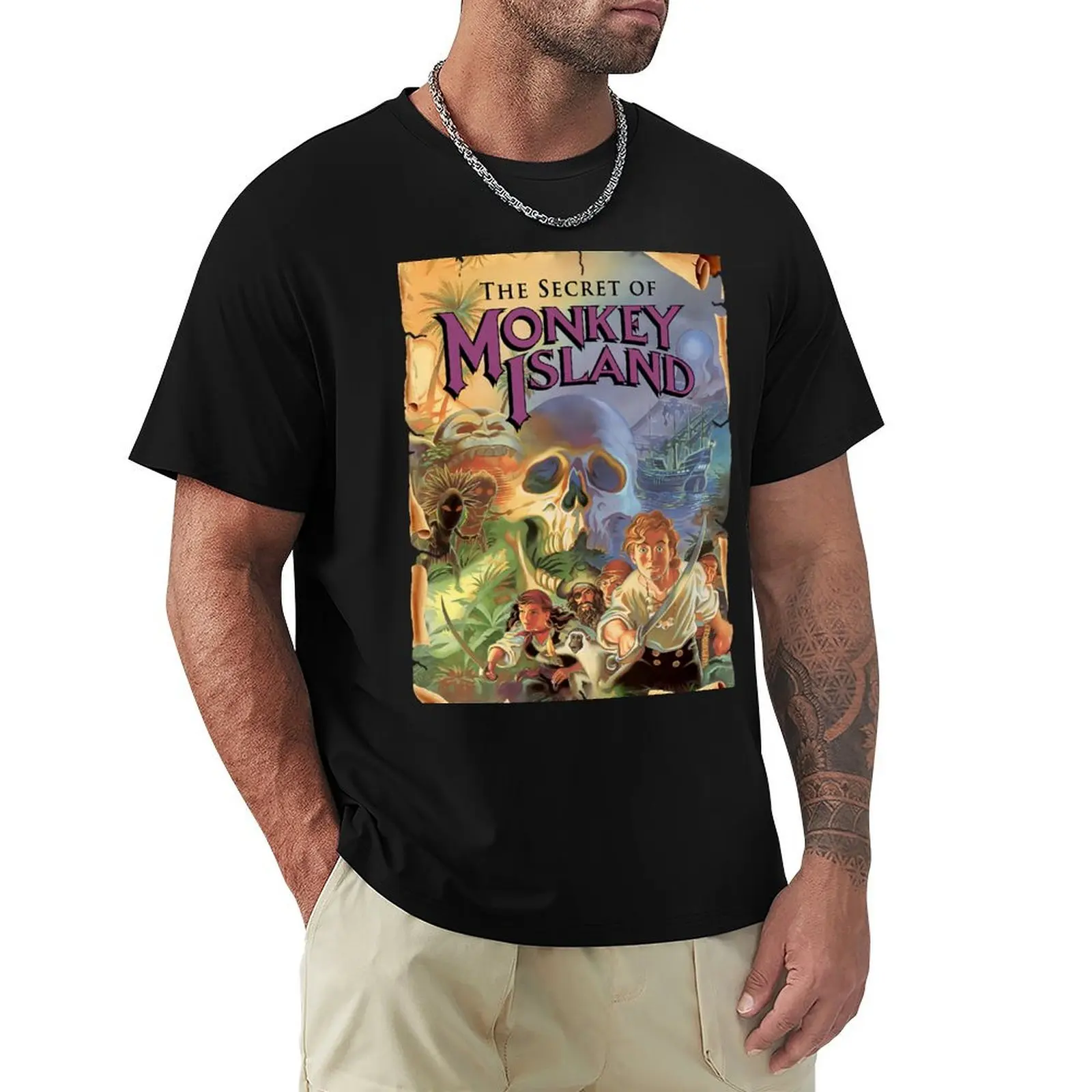 

The Secret of Monkey Island T-Shirt Basic Solid Color Casual Tee Shirt