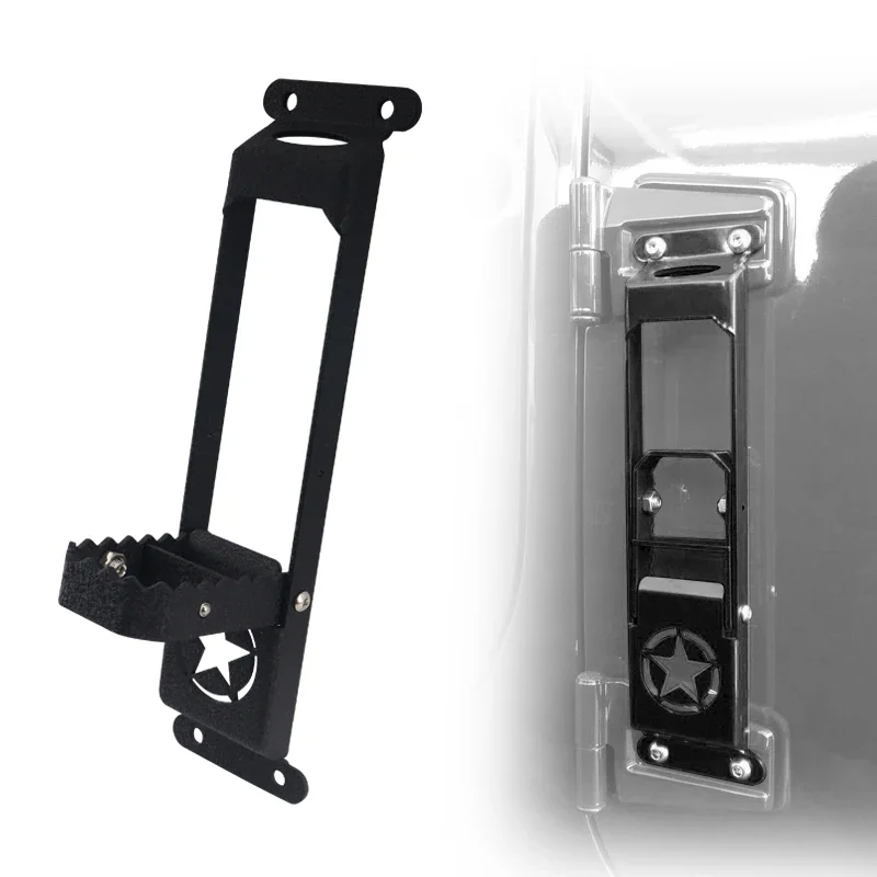 

Door Hinge Step Foldable Foot Pedal Metal Exterior Trim Accessories for Jeep Wrangler JK JKU JL JLU