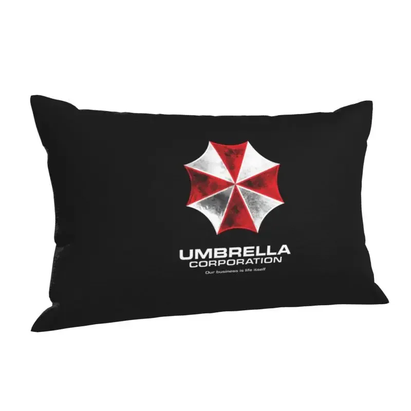 Custom Nordic Style Umbrella Video Game Corporation Cushion Cover  Polyester  Pillow Case for Bed Sofa Rectangle Pillowcase