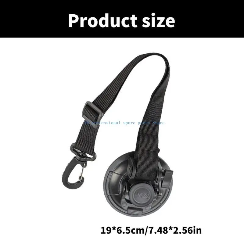 41XA حامل حزام تثبيت الباب، حزام تثبيت شديد التحمل، مشابك قابلة للتعديل، حزام كوب شفط باب المنزل المحمول