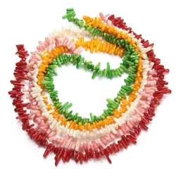 1pcs 6x15mm Irregular Coral Beads Shape Spacer Loose Stone Beads for Jewelry Making DIY Bracelet Necklace Accessories