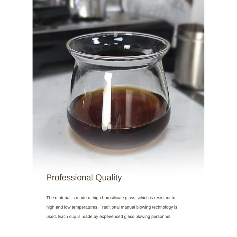 Glass Coffee Mugs High Temperature Borosilicate Glass Mug Coffee Cup 275Ml Hand Brewed Coffee Mug