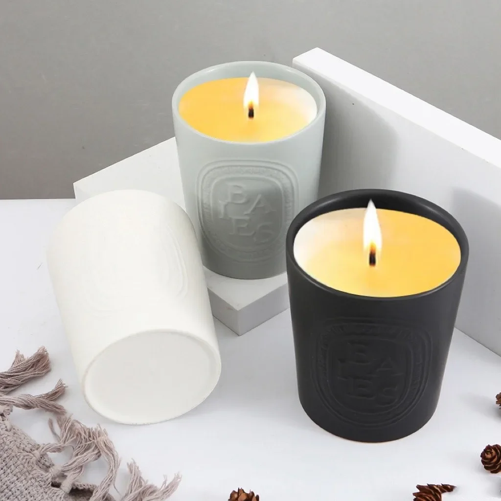 

# Wholesale Candle Container Shiitake Mushroom Round Empty Ceramic Tea Lamp Candle Holder Cup Jar #