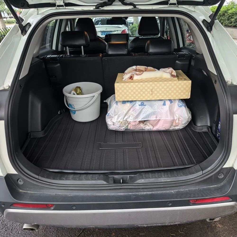 Car Trunk Mat for Ebro S800 PHEV 2025~2027 2026 TPE Waterproof inside Liner Trunk Seat back rear Pad Cargo Tray Part Accessories