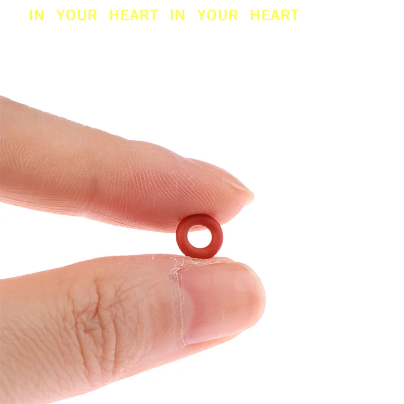 【X】10 Pcs O-rings Food Grade Silicone For Coffee Machine Pressure Tube O Sealing Washer Red VMQ Repair Box Assortment Kit