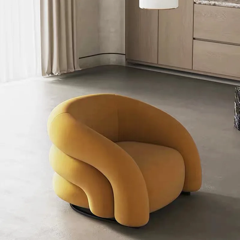 Divano singolo curvo