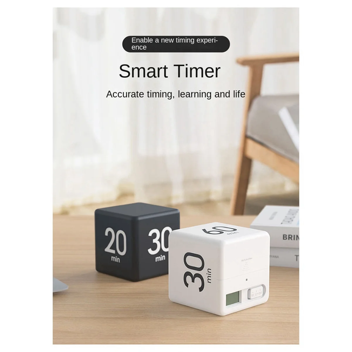 ONCE Smart Time Study Time Cooking Countdown Reminder Mini Kitchen Alarm Clock Self-Discipline Time Management Time, A