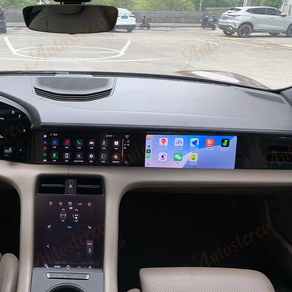 

2025 Style Supercar 15 Inch Co-pilot Screen Android 14 For Porsche Taycan 2019-2025 Car GPS Navigation Multimedia Player Radio