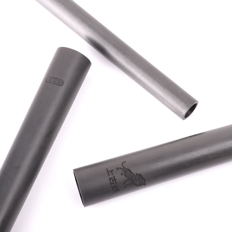 أنبوب أعمدة البلياردو من ألياف الكربون 12.2 مم، فراغات جديلة مدببة مع حشوة إسفنجية، حلقي و