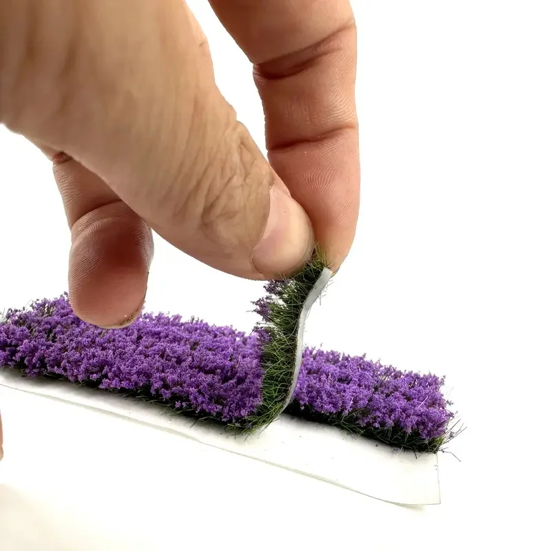 

Length 10.7CM Simulation Long Flower Cluster Multicolors Grass Model Plant For DIY Sand Table Scene Layout Diorama Kit 1Box