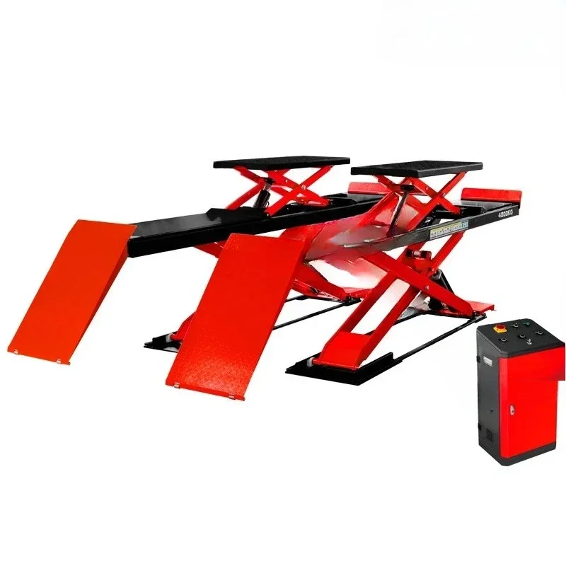 Automobile Ultra-Thin Large Shear 4 Tons Lift 3D Four-Wheel Aligner Repair Shop Equipment