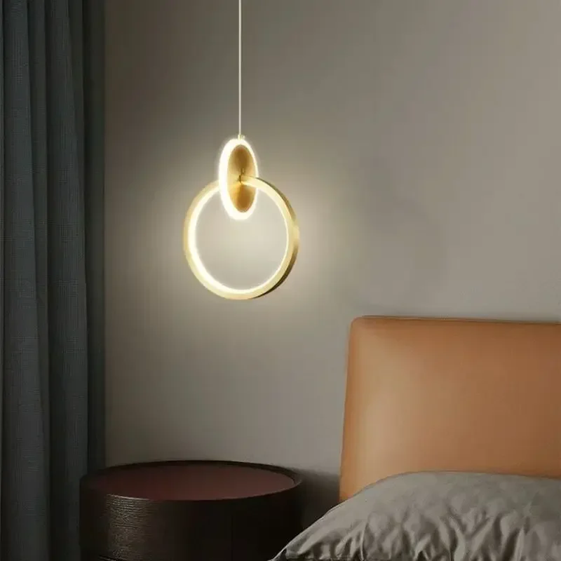 

Home Decor Design Nordic Modern Minimalist Long Line Small Pendant Lamp for Living Room Bedroom Bedside LED Lighting Chandeliers