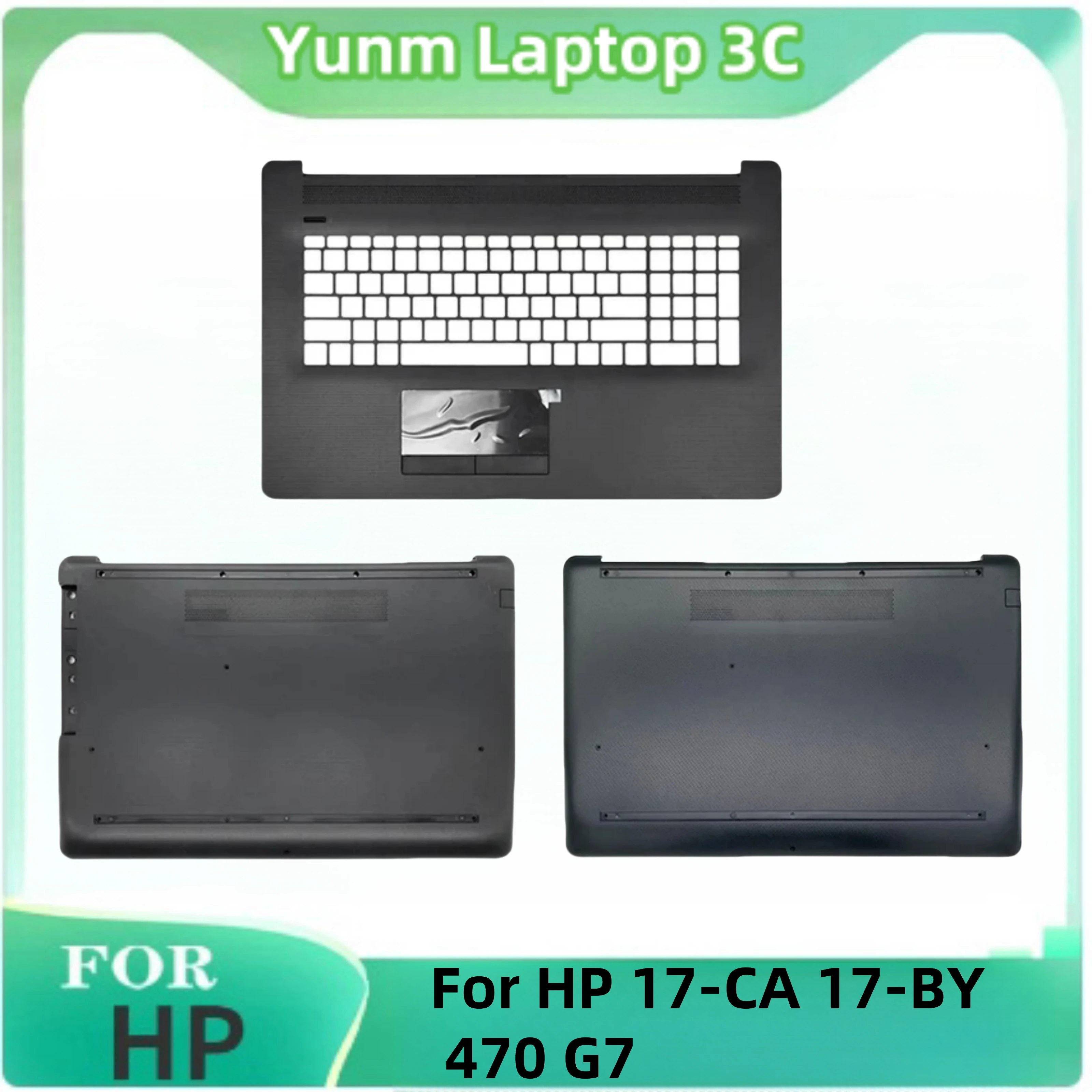 For HP Pavilion 17-BY 17-CA 17T-BY 17Z-CA 470 G7 Brand New Laptop LCD Back Cover Palm Rest Bottom Base Cover Black L48405-001