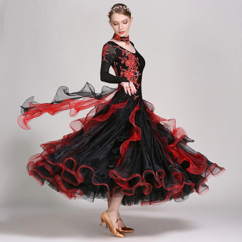 

Professional Fashion Women Girls Dance Wear International Standard Ballroom Competition Dress