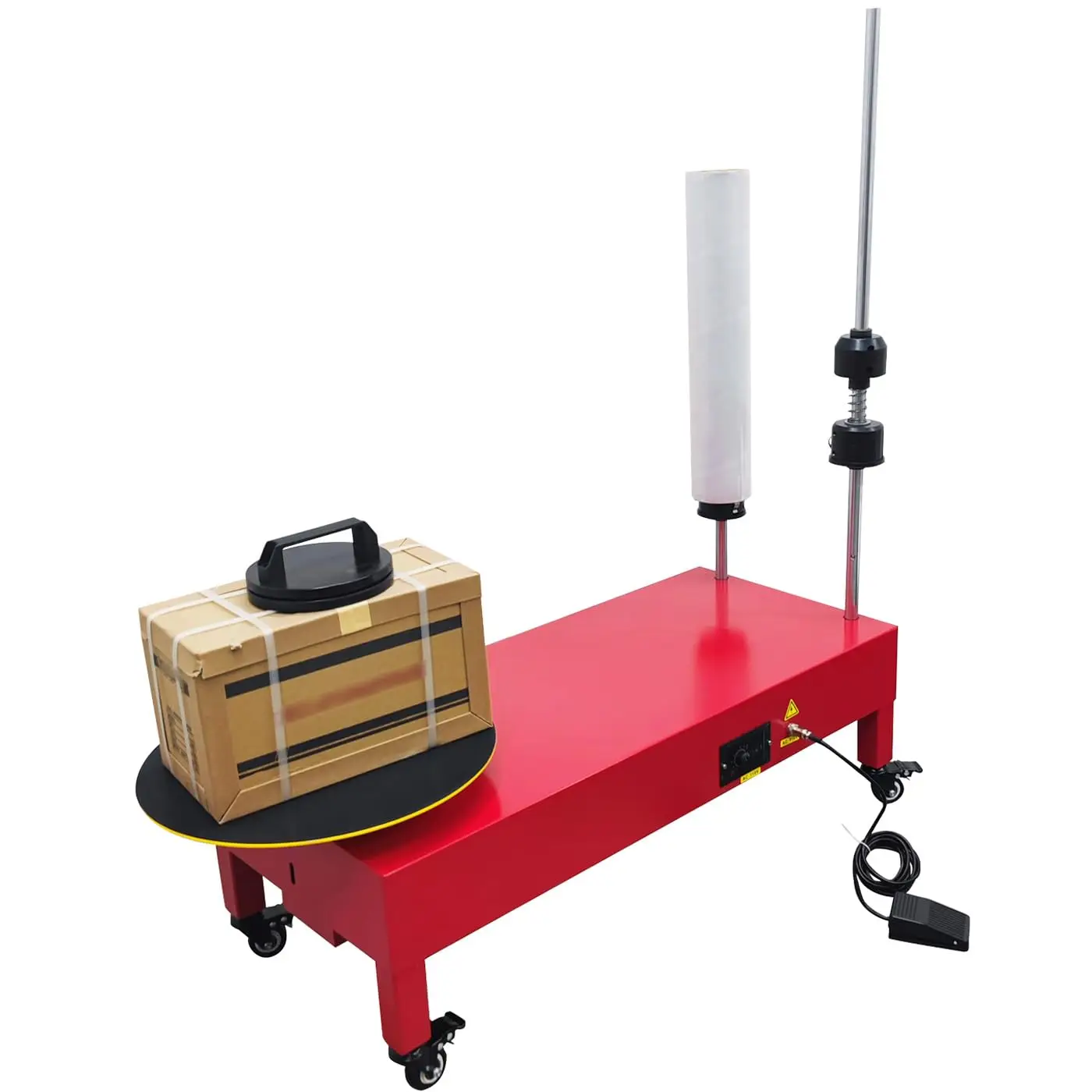 200W P4090 Stretch Film Wrapping Machine Chemical Apparel Packer