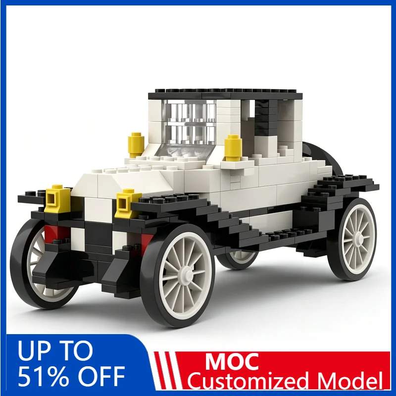 

NEW 233 PCS 1913 Vintage Car Model Custom Building Blocks Assembly Vehicle Educational Toy Creative Collection Customize Gifts