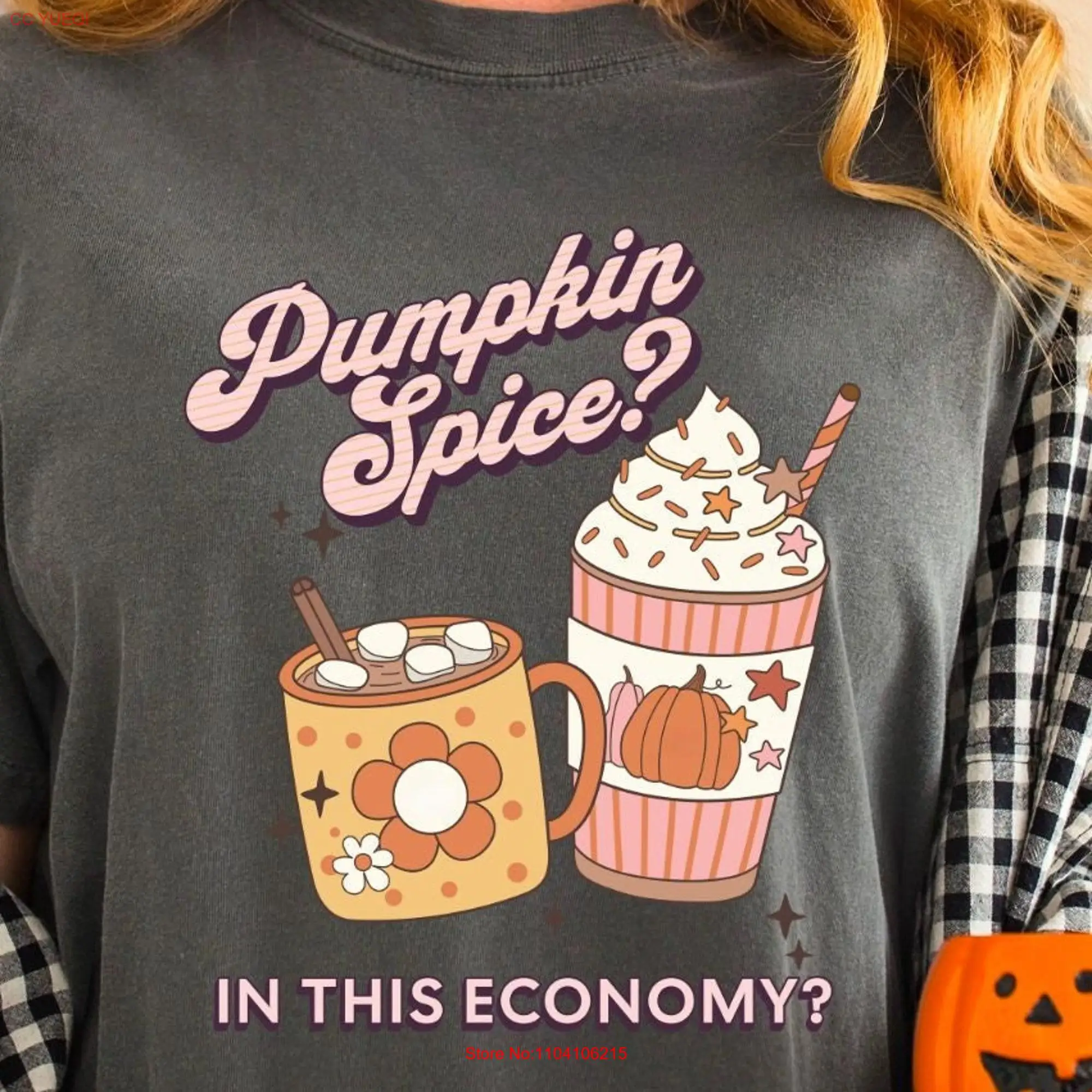 I Love Hate Pumpkin Spice T Shirt Funny Fall Thanksgiving Anti PSL in this economy recession Coffee long or short sleeves