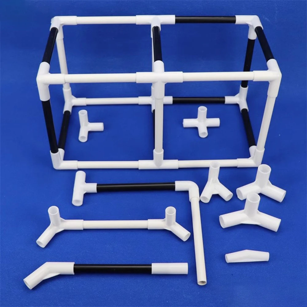 4 Stück Zeltgelenkpolverbinder Zeltversorgung Zubehör Adapter Multi-Richtungssteckeradapter Rohr weiße Kunststoffhalterung