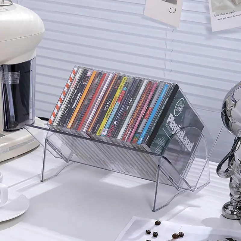 Book Holder For Desk Acrylic Storage Bookshelf Display Holder Transparent Stand Organization For Desktop Study Room Dormitory