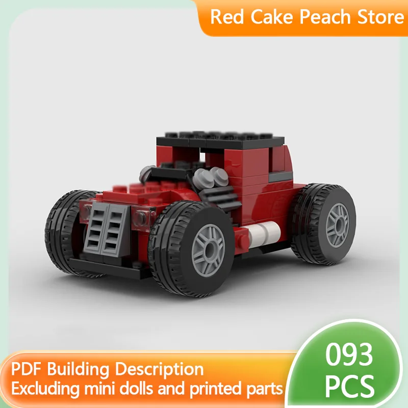 

Модель скоростного гоночного автомобиля MOC Building, высокоскоростной модифицированный автомобиль, модульная технология, детские праздничные подарки, сборка игрушек, костюм