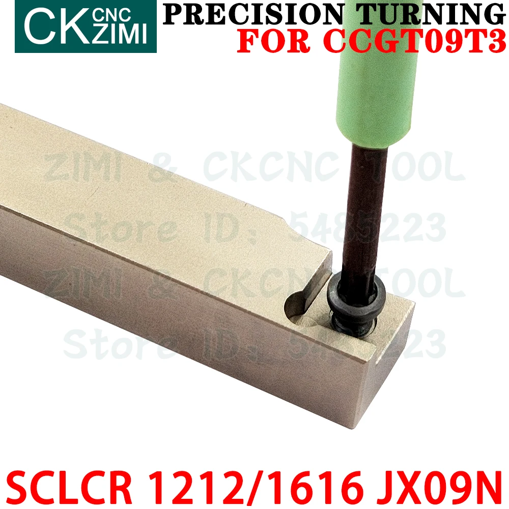 SCLCR 1212JX09N SCLCR 1616JX09N SCLCR1212JX09N SCLCR1616JX09N Portaherramientas de torneado externo Acabado de la máquina de centrado Herramientas de corte CNC para CCGT09T3 CCGT 09T3 Inserto giratorio